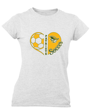 Independence Patriots Heart Soccer Women's SS T-Shirt