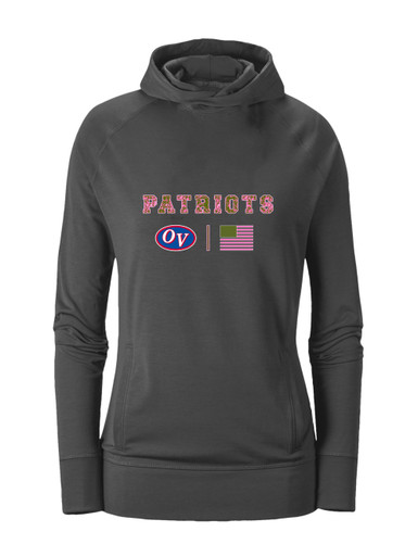 Owen Valley Patriots Pink Camo Flag Women's Hoodie