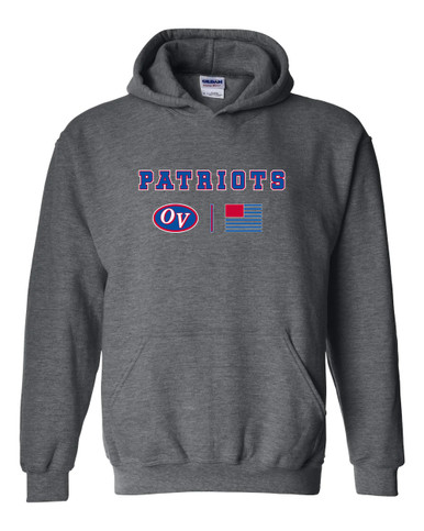Owen Valley Patriots Team Colors Flag Men's Hoodie