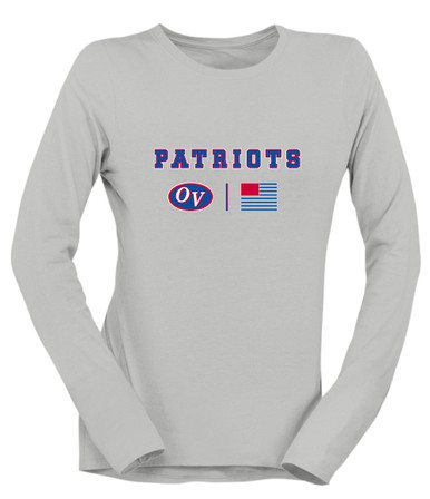 Owen Valley Patriots Team Colors Flag Women's Premium LS T-Shirt