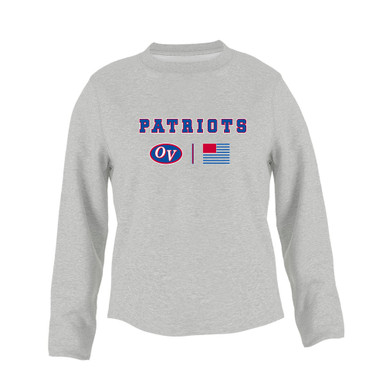Owen Valley Patriots Team Colors Flag Women's Sweatshirt