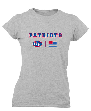 Owen Valley Patriots Team Colors Flag Women's Premium SS T-Shirt