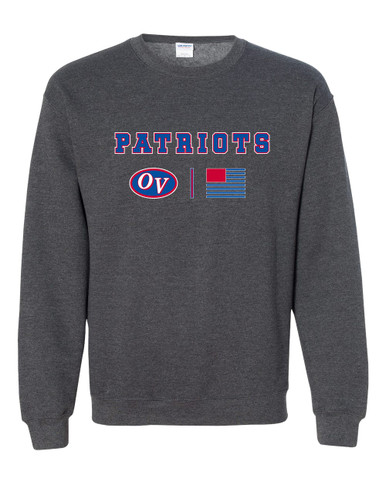 Owen Valley Patriots Team Colors Flag Men's Sweatshirt