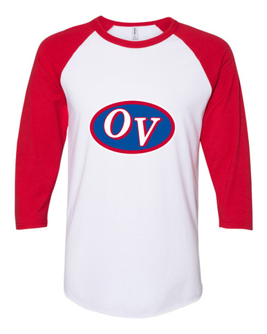 Owen Valley Patriots Mascot #1 Women's Baseball T-Shirt