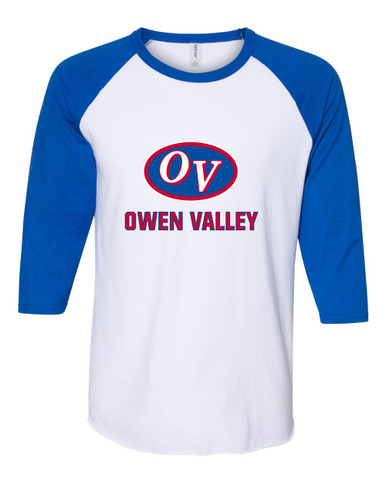 Owen Valley Patriots Mascot #2 Women's Baseball T-Shirt