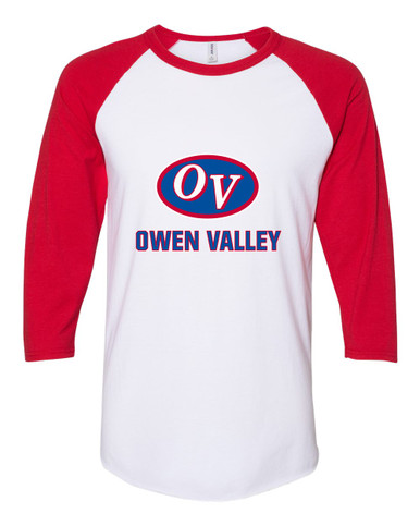 Owen Valley Patriots Mascot #2 Men's Baseball T-Shirt