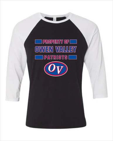 Owen Valley Patriots Property Of Men's Baseball T-Shirt