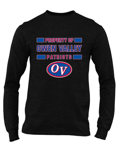Owen Valley Patriots Property Of Men's LS T-Shirt