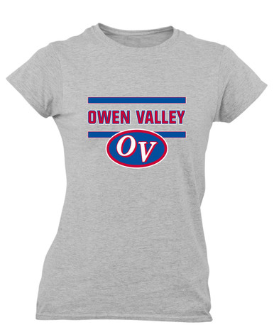Owen Valley Patriots Mascot #4 Women's Premium SS T-Shirt