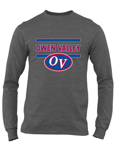 Owen Valley Patriots Mascot #4 Men's Premium LS T-Shirt