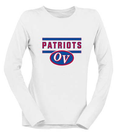 Owen Valley Patriots Mascot #5 Women's Premium LS T-Shirt