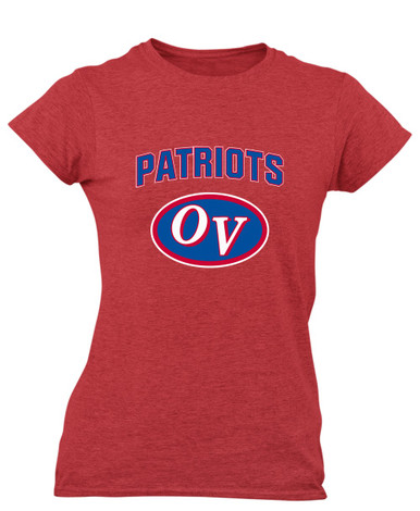 Owen Valley Patriots Mascot #6 Women's SS T-Shirt