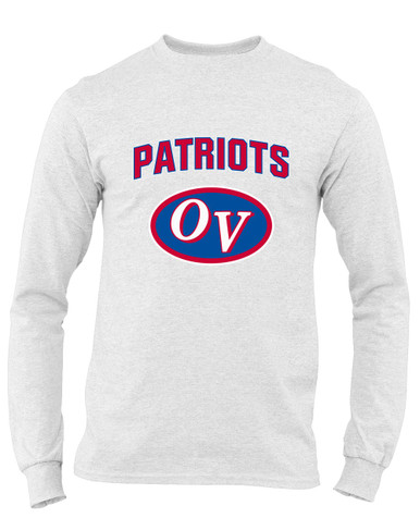 Owen Valley Patriots Mascot #6 Men's LS T-Shirt