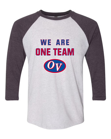 Owen Valley Patriots We Are One Team Women's Baseball T-Shirt