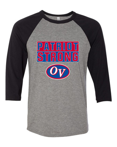 Owen Valley Patriots Strong #1 Men's Baseball T-Shirt