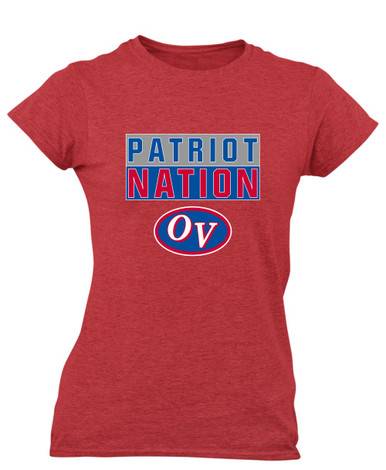 Owen Valley Patriots Nation #1 Women's Premium SS T-Shirt