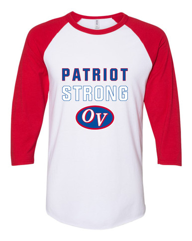 Owen Valley Patriots Strong #2 Men's Baseball T-Shirt