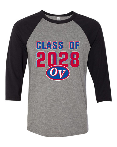 Owen Valley Patriots Class of 2028 Men's Baseball T-Shirt