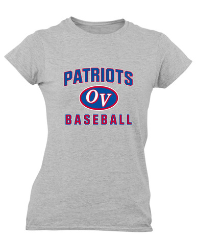 Owen Valley Patriots Baseball #1 Women's SS T-Shirt