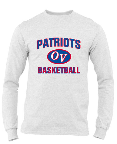 Owen Valley Patriots Basketball #1 Men's LS T-Shirt