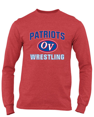 Owen Valley Patriots Wrestling Men's LS T-Shirt