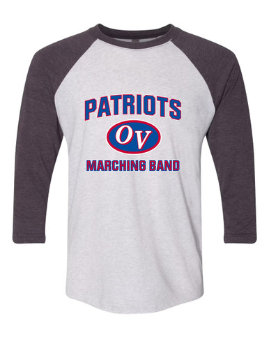 Owen Valley Patriots Marching Band Women's Baseball T-Shirt