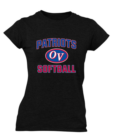 Owen Valley Patriots Softball #1 Women's SS T-Shirt