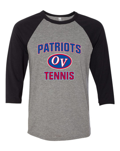 Owen Valley Patriots Tennis Women's Baseball T-Shirt