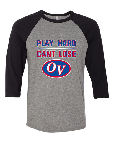 Owen Valley Patriots Play Hard, Can't Lose Men's Baseball T-Shirt