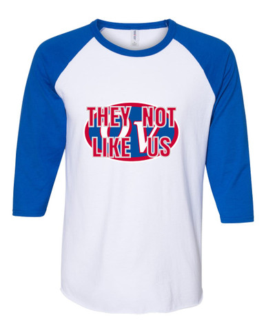 Owen Valley Patriots They Not Like Us #2 Men's Baseball T-Shirt