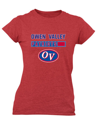 Owen Valley Patriots Mascot #7 Women's SS T-Shirt