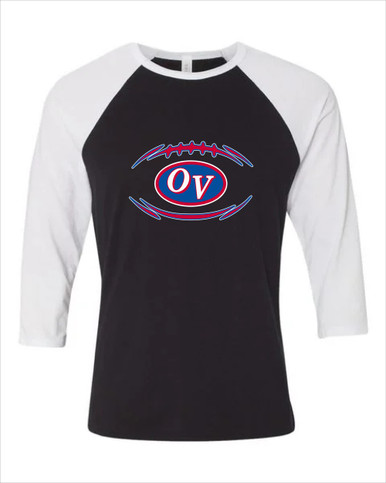 Owen Valley Patriots Football #3 Women's Baseball T-Shirt