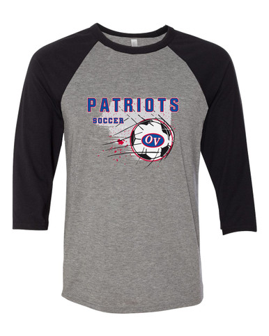 Owen Valley Patriots Soccer #2 Women's Baseball T-Shirt