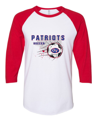 Owen Valley Patriots Soccer #2 Men's Baseball T-Shirt