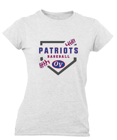 Owen Valley Patriots Baseball #2 Women's Premium SS T-Shirt