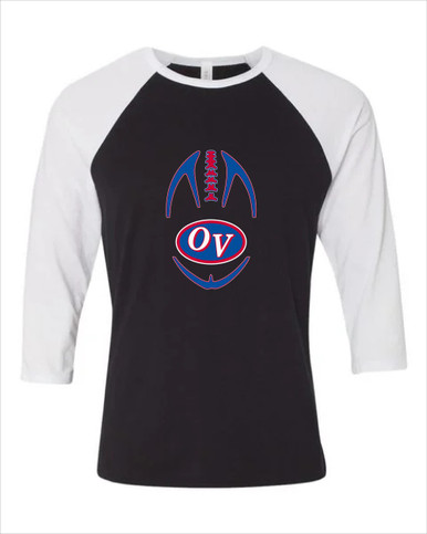 Owen Valley Patriots Football #4 Women's Baseball T-Shirt