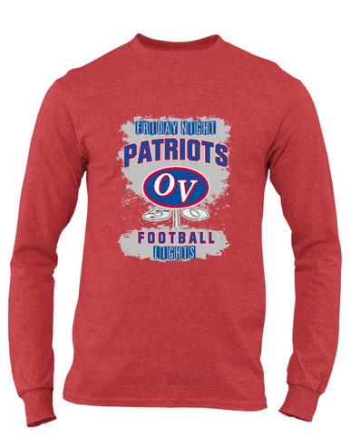 Owen Valley Patriots Football #6 Men's Premium LS T-Shirt