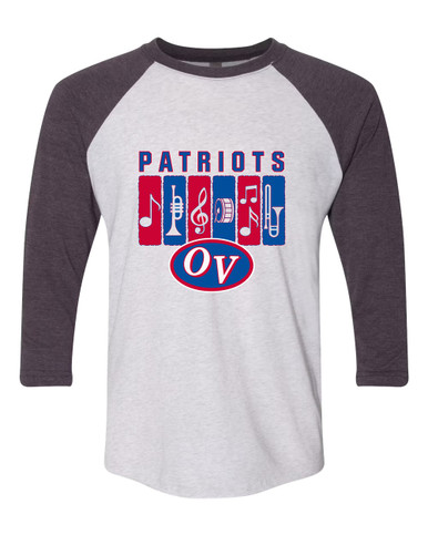 Owen Valley Patriots Band # 2 Women's Baseball T-Shirt
