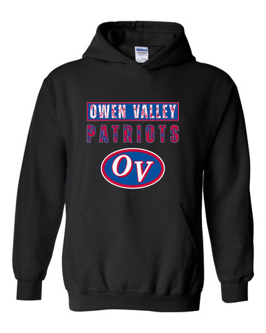 Owen Valley Patriots Mascot #9 Men's Hoodie