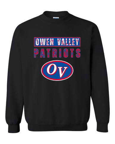 Owen Valley Patriots Mascot #9 Men's Sweatshirt
