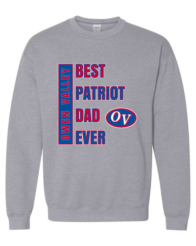 Owen Valley Patriots Best Patriot Dad Men's Sweatshirt
