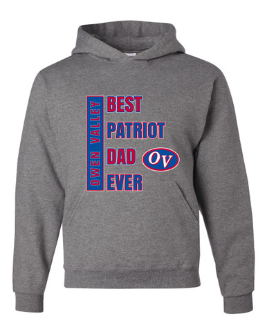 Owen Valley Patriots Best Patriot Dad Men's Premium Hoodie