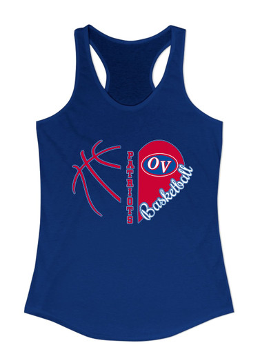 Owen Valley Patriots Heart Basketball Women's Tank Top
