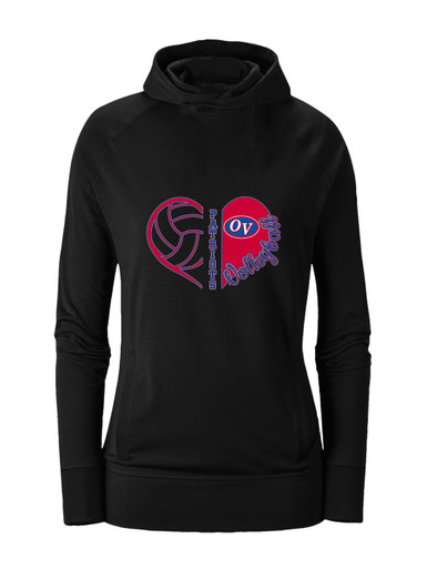 Owen Valley Patriots Heart Volleyball Women's Hoodie