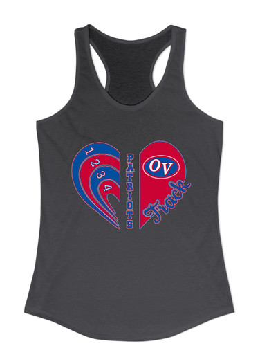 Owen Valley Patriots Heart Track Women's Tank Top