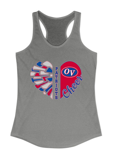 Owen Valley Patriots Heart Cheer Women's Tank Top