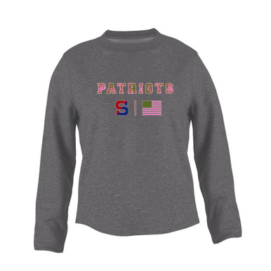 Schenectady Patriots Pink Camo Flag Women's Sweatshirt