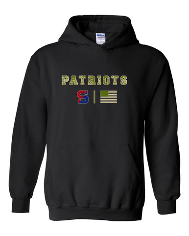 Schenectady Patriots Camo Flag Men's Hoodie