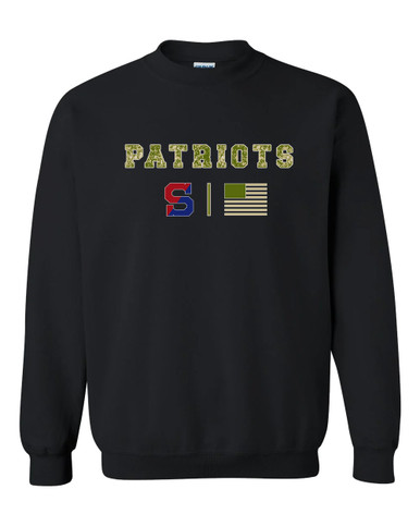 Schenectady Patriots Camo Flag Men's Sweatshirt