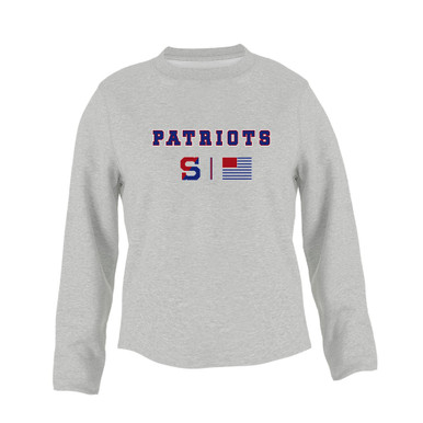 Schenectady Patriots Team Colors Flag Women's Sweatshirt